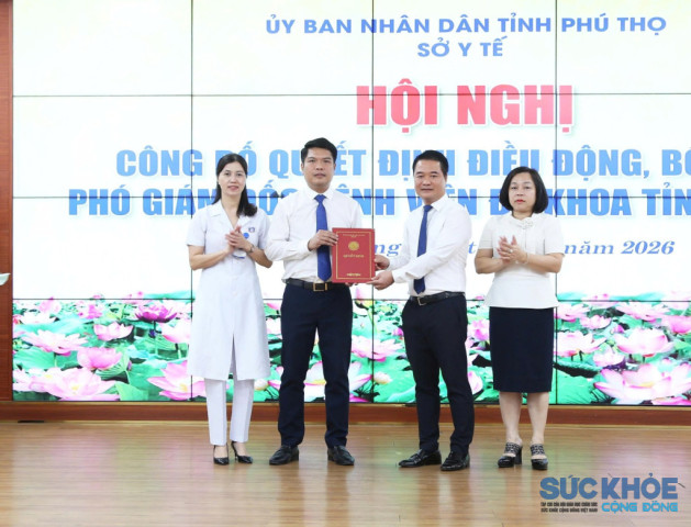 Ông Lê Công Bình làm Phó giám đốc Bệnh viện đa khoa tỉnh Phú Thọ