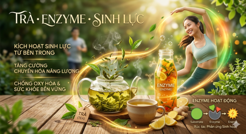 Trà, enzyme và sinh lực