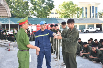 Thanh Hóa: Nâng cao kỹ năng chữa cháy, cứu nạn cứu hộ cho chiến sĩ nghĩa vụ mới năm 2026