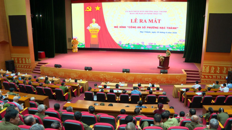 Thanh Hóa: Ra mắt mô hình “Công an số” tại phường Hạc Thành