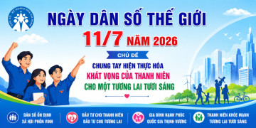 Ngày Dân số Thế giới 11/7: "Chung tay hiện thực hóa khát vọng của thanh niên cho một tương lai tươi sáng"