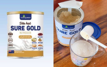 Hưng Yên: Phát hiện lô sữa hạt Sure Gold Nutri Queen không đạt chỉ tiêu chất lượng