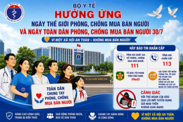 Bộ Y tế triển khai hoạt động hưởng ứng “Ngày thế giới phòng, chống mua bán người” và “Ngày toàn dân phòng, chống mua bán người” năm 2026