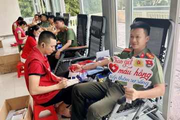 Lan tỏa nghĩa cử hiến máu, vun đắp hình ảnh đẹp người chiến sĩ Công an Thanh Hóa