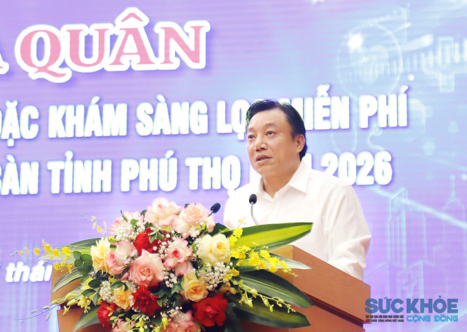 Lễ ra quân khám sức khỏe định kỳ, sàng lọc miễn phí cho người dân tỉnh Phú Thọ năm 2026